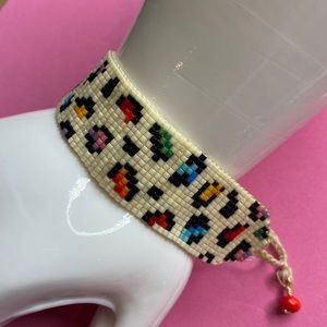 Mishky beaded colorful animal print bracelet